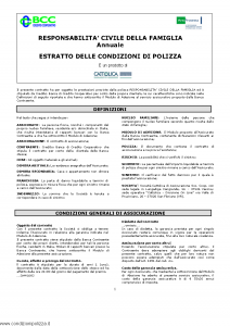 Cattolica - Responsabilita' Civile Della Famiglia - Modello nd Edizione nd [5P]