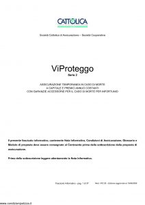 Cattolica - Vi Proteggo Serie 2 - Modello vp2 28 Edizione 15-06-2009 [37P]