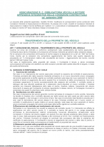 Fata - Appendice Integrativa Assicurazione Rc Obbligatoria Veicoli A Motore - Modello 40-534 Edizione 09-2008 [8P]