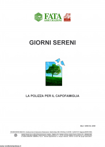 Fata - Giorni Sereni - Modello 14-508 Edizione 2009 [13P]