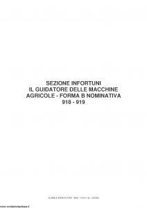 Fata - Globale Agricoltura 918 919 - Modello 14.533 Edizione 05-2008 [11P]