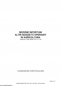 Fata - Globale Agricoltura Altri Soggetti Operanti In Agricoltura 216 217 218 - Modello 14533 Edizione 07-2010 [14P]