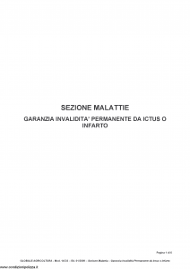 Fata - Globale Agricoltura Garanzia Invalidita' Permanente Da Ictus O Infarto - Modello 14533 Edizione 01-2009 [6P]