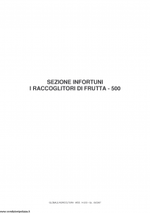 Fata - Globale Agricoltura I Raccoglitori Di Frutta 500 - Modello 14.533 Edizione 06-2007 [11P]