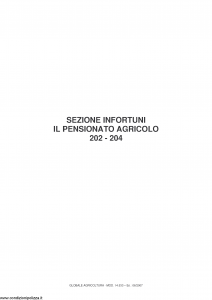 Fata - Globale Agricoltura Il Pensionato Agricolo 202 204 - Modello 14.533 Edizione 06-2007 [23P]