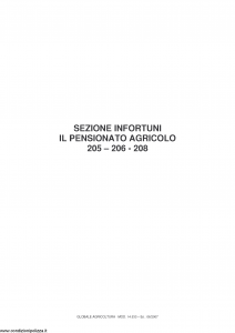 Fata - Globale Agricoltura Il Pensionato Agricolo 205 206 208 - Modello 14.533 Edizione 06-2007 [22P]