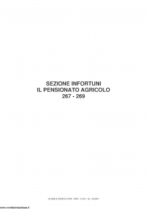 Fata - Globale Agricoltura Il Pensionato Agricolo 267 269 - Modello 14.533 Edizione 06-2007 [22P]