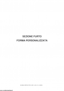 Fata - Globale Agricoltura Sezione Furto Forma Personalizzata - Modello 14.533 Edizione 05-2008 [14P]