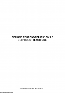 Fata - Globale Agricoltura Sezione Rc Dei Prodotti Agricoli - Modello 14.533 Edizione 06-2007 [9P]