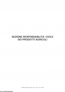 Fata - Globale Agricoltura Sezione Responsabilita' Civile Dei Prodotti Agricoli - Modello 14.533 Edizione 05-2008 [9P]