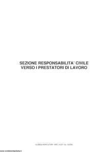 Fata - Globale Agricoltura Sezione Responsabilita' Civile Verso I Prestatori Di Lavoro - Modello 14.533 Edizione 05-2008 [5P]