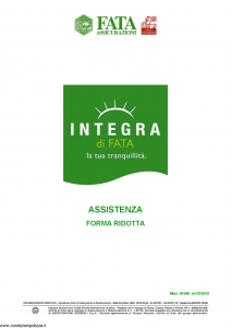 Fata - Integra Di Fata Assistenza Forma Ridotta - Modello 39-560 Edizione 02-2010 [7P]