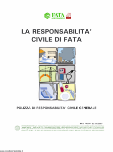 Fata - La Responsabilita' Civile Di Fata Alberghi - Modello 14-506 Edizione 05-2007 [17P]