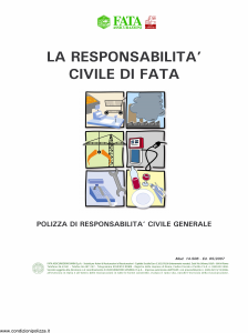 Fata - La Responsabilita' Civile Di Fata Associazioni Sportive - Modello 14-506 Edizione 05-2007 [13P]