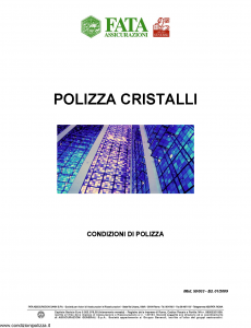 Fata - Polizza Cristalli - Modello 50-033 Edizione 01-2009 [8P]
