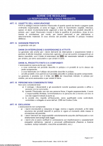 Fata - Polizza Di Responsabilita' Civile Prodotti - Modello 14519 Edizione 2007 [7P]