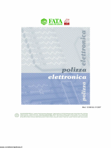 Fata - Polizza Elettronica - Modello 12-508 Edizione 01-2007 [18P]