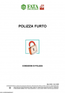 Fata - Polizza Furto - Modello 50-504 Edizione 01-2009 [26P]
