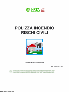 Fata - Polizza Incendio Rischi Civili - Modello 12-520 Edizione 11-2005 [23P]