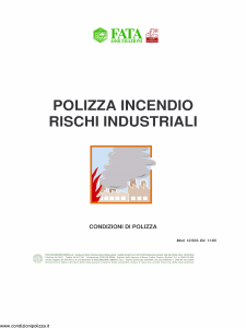 Fata - Polizza Incendio Rischi Industriali - Modello 12-523 Edizione 11-2005 [29P]