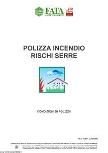 Fata - Polizza Incendio Rischi Serre - Modello 12-524 Edizione 01-2009 [20P]