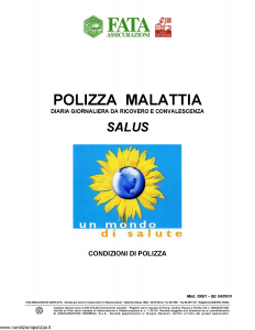 Fata - Polizza Malattia Salus - Modello 39-521 Edizione 06-2010 [10P]