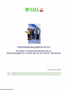 Fata - Professionalmente Fata Rc Delle Attivita' Tecniche - Modello 150-14-20 Edizione 05-2007 [14P]