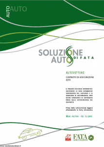 Fata - Soluzione Auto Di Fata Autovetture - Modello 40-556 Edizione 12-2010 [80P]