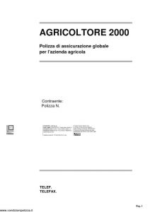 Fondiaria Sai - Agricoltore 2000 Polizza Per L'Azienda Agricola Informativa - Modello nd Edizione 01-2002 [4P]