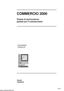 Fondiaria Sai - Commercio 2000 Polizza Globale Per Il Commerciante Informativa - Modello nd Edizione 06-2006 [4P]