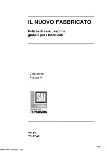 Fondiaria Sai - Il Nuovo Fabbricato Polizza Globale Fabbricati Informativa - Modello nd Edizione 03-2005 [4P]