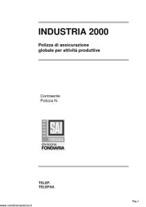 Fondiaria Sai - Industria 2000 Assicurazione Globale Per Attivita' Produttive Informativa - Modello nd Edizione 06-2006 [4P]