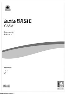 Fondiaria Sai - La Mia Assicurazione Basic Casa - Modello 11324 Edizione 10-2006 [10P]