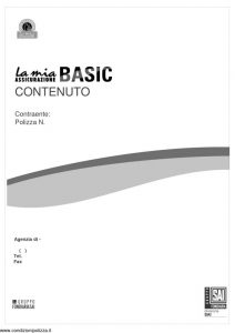 Fondiaria Sai - La Mia Assicurazione Basic Contenuto - Modello 1923 Edizione nd [15P]