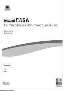 Fondiaria Sai - La Mia Assicurazione Casa La Mia Casa E Il Mio Mondo Al Sicuro - Modello 11266 Edizione 04-2006 [82P]