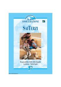 Fondiaria Sai - La Mia Assicurazione Sai Terzi Responsabilita' Civile Della Famiglia - Modello nd Edizione 03-2003 [23P]