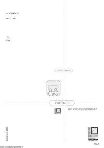 Fondiaria Sai - Partner Rc Professionista Attivita' Liberali - Modello 11009i Edizione 06-2006 [36P]