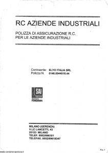 Fondiaria Sai - Rc Aziende Industriali - Modello 10793 Edizione 10-2003 [SCAN] [22P]