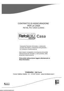 Fondiaria Sai - Retail Piu' Casa Classic - Modello 11538 Edizione 10-2012 [66P]
