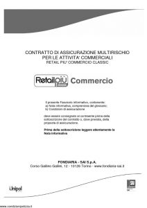 Fondiaria Sai - Retail Piu' Commercio Classic - Modello 1932 Edizione 05-2013 [72P]