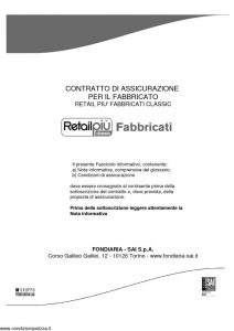 Fondiaria Sai - Retail Piu' Fabbricati Classic - Modello 1934 Edizione 07-2011 [48P]