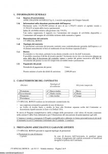 Generali - 175 Special Bonus Contratto Di Assicurazione A Vita Intera - Modello gv175sb Edizione 01-2013 [36P]