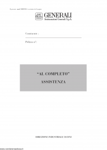Generali - Al Completo Assistenza - Modello vo09-01 Edizione nd [8P]