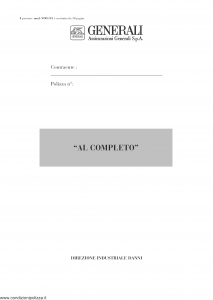 Generali - Al Completo - Modello vo01-01 Edizione nd [30P]