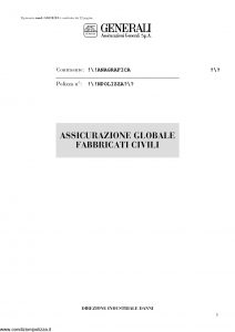 Generali - Assicurazione Globale Fabbricati Civili - Modello gl01e-02 Edizione nd [22P]