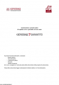 Generali - Generali 7 Garantito - Modello gvg7g Edizione 01-06-2009 [44P]