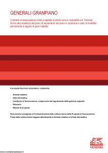 Generali - Generali Granpiano - Modello gvgpp Edizione 31-05-2014 [52P]