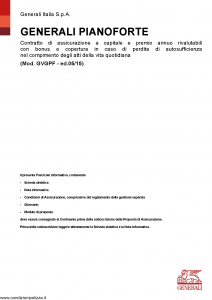 Generali - Generali Pianoforte - Modello gvgpf Edizione 29-05-2015 [44P]