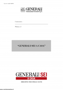 Generali - Generali Sei A Casa - Modello ca02-01 Edizione nd [24P]