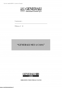Generali - Generali Sei A Casa V2 - Modello ca07-01 Edizione nd [88P]